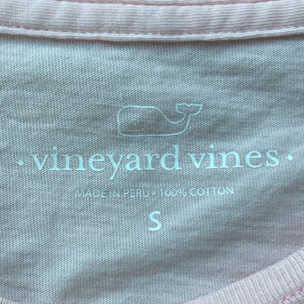 Vineyard Vines shirt top long sleeve light pink football field pocket tee 2018 - Picture 8 of 9